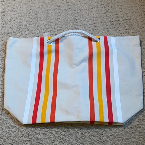 Beach bag/ canvas tote Never Used! - Picture 1 of 5